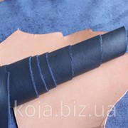 Натуральная кожа для обуви и кожгалантереи синяя арт. СК 2010 фото