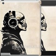 Чехол на iPad 2/3/4 Скелет-меломан v2 1200c-25 фотография