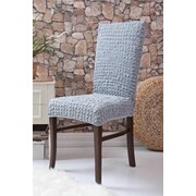 Чехлы для стульев без оборок серые фото