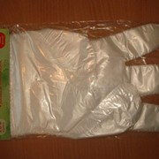 Перчатки полиэтиленовые одноразовые фотография