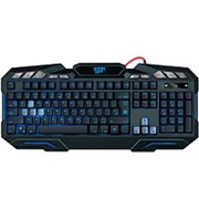 Клавиатура игровая usb Defender GK-100DL RU Doom Keeper, подсветка 3 цвета, влагоустойчивая, чёрная фотография
