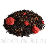 Чёрный чай “Клубника со сливками“ 100 гр фото