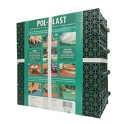Универсальное покрытие POL-PLAST 30 х 30 см, зеленый, набор 9 шт фото