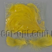 Перья желтые 5-15 см 100 шт 3661 фотография