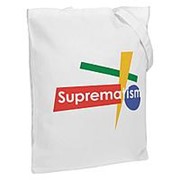 Холщовая сумка Suprematism, молочно-белая фото