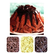 Шоколадный декор “Спагетти“ из бельгийского шоколада фото