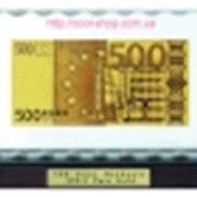 Золотая банкнота Euro фото