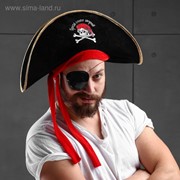 Шляпа пирата «Гроза семи морей», р-р. 56-58 фото