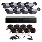 Комплект AHD видеонаблюдения из 8 уличных камер с ИК подсветкой 40 м CoVi Security HVK-4004 AHD PRO KIT