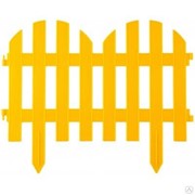 Забор декоративный GRINDA “ПАЛИСАДНИК“, 28x300см, желтый 422205-Y фотография