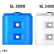 Емкость пластиковая SL 2000 л синяя фото