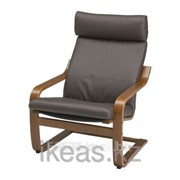 Кресло классический коричневый, Глосе Робуст темно-коричневый ПОЭНГ фотография
