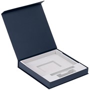 Коробка Memoria под ежедневник, аккумулятор и ручку, синяя фото