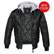 Куртка MA1 Sweat Hooded Brandit, цвет Black/Grey фотография