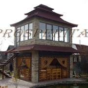 Двухэтажная беседка - пагода с подвалом от Prosperitas. фото