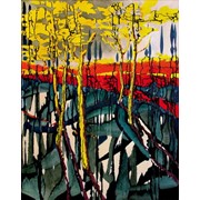 “Осень-весна“ Саша Бродский, Картина 120х100 холст, масло 2004г. фото
