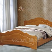 Кровать двойная с фигурной ножной спинкой без рисунка Ивушка-5,6
