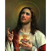 Картина стразами Сердце Иисуса - 40х50см фотография