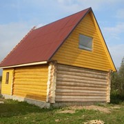 Покраска деревянных домов фотография