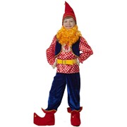 Карнавальный костюм для детей Батик Гном в жилете детский, 34 (134 см) фото