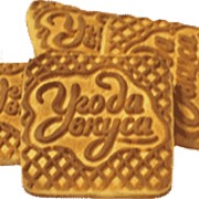 Печенье “Угода вкуса“ сливочное квадратное, ореховое квадратное фотография