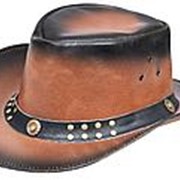 Ковбойская шляпа. Австралийский стиль,кожа №43 фото