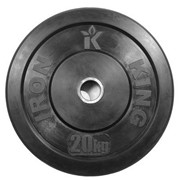 Диск для кроссфита Iron King (бампер) черный D50 мм 20 кг CR 205 фото