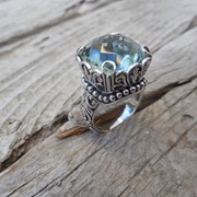 Серебряное кольцо с аметистом от WickerRing фото