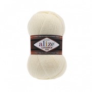 Пряжа ALIZE “Lanagold fine“ 100 гр. 390м ,49%шерсть, 51% акрил, Кремовый (1) фото