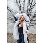 Зимняя куртка-парка на натуральном меху фотография
