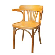 Венское деревянное кресло Роза с жестким сидением.