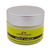 Восстанавливающий крем для лица ночной с шафраном и козьим молоком (night cream) Indian Khadi | Индиан Кади 50г