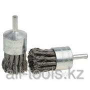 Набор Зубр Щетки Эксперт кистевые для дрели, плетеные пучки стальной закаленной проволоки 0,35мм, 22мм, 2шт Код:35227-22-H2_z01 фото