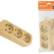 Удлинитель бытовой У03 3 гнезда, 5метров,2П+3, ПВС 3х1мм2 “Эко“ (сосна) 16А/250В TDM ELECTRIC SQ1303-2002 фото