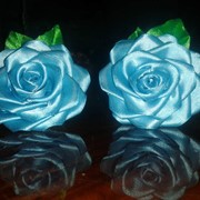 Резинки обьемные розы пара фото