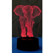 Светильник 3D (ночник) Слон