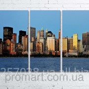 Модульна картина на полотні Панорама New York код КМ80120-052