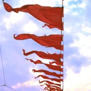 Флажная, флажковая гирлянда фото