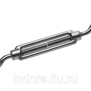 Талреп ЗУБР DIN 1480, крюк-крюк, оцинкованный, кованая натяжная муфта, М8, ТФ5, 10 шт фото