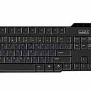 Клавиатура CBR KB-115D, 104 кл., slim, USB, черная фотография