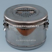 Коробка стерилизационная круглая с фильтром КСКФ-6л фото